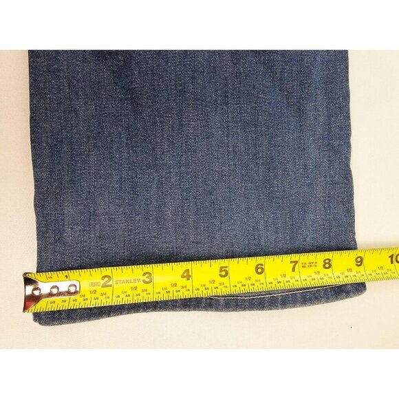 American Eagle Outfitters Size 6 X-Long Women Kick Boot Super Stretch Blue Jeans - Picture 4 of 13